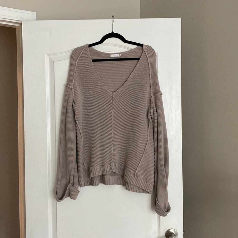 Greyish brown sweater